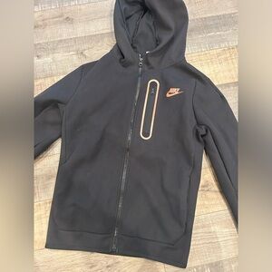 Nike Black Hoodie with Orangey Copper Accents